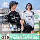 卡帕（Kappa）背靠背運(yùn)動(dòng)t恤男夏季新款休閑純棉短袖情侶款美式上衣K0FW2TD90D