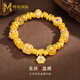 鳴鉆國際滿園春色黃金手鏈足金琺瑯花絲轉(zhuǎn)運珠碎金盤纏手串送女友生日禮物 【滿園春色盤纏手鏈】一物一證