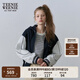 Teenie Weenie小熊連帽棒球服夾克外套寬松小個(gè)子春裝簡(jiǎn)約休閑女 藏青色 S (160)