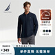 諾帝卡（NAUTICA）【單件直降】【火山巖】春夏男裝珠地柔軟休閑長袖POLO男 KE4301 4NV藏青 L