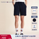 TOMMY HILFIGER夏季男裝通勤簡(jiǎn)約小繡標(biāo)抽繩腰合身休閑運(yùn)動(dòng)直筒短褲02280 藏青色DW5 XL
