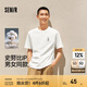 森馬（Semir）史努比系列短袖T恤男純棉半袖印花刺繡情侶裝秋季上衣寬松潮 本白10101 L