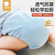 尿布嬰兒紗布如廁訓(xùn)練褲可水洗寶寶戒尿不濕110碼6條裝藍綠