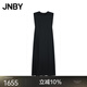 JNBY【商場(chǎng)同款】25夏新品連衣裙無(wú)袖圓領(lǐng)寬松5P4G10500 409/黑藏青 S