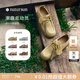 natursun奚夢瑤高圓圓章若楠文淇同款德訓(xùn)鞋女鞋厚底休閑袋鼠鞋情侶鞋單鞋 黃色（建議拍小一碼） 36 (230mm)