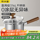 炊大皇316L嬰兒寶寶輔食鍋無(wú)涂層一人食小湯鍋不銹鋼奶鍋煮面泡面鍋16cm