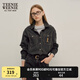 Teenie Weenie小熊牛仔襯衫女春季簡(jiǎn)約復(fù)古美式長(zhǎng)袖襯衣外套女 深灰色 M (165)
