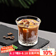 Hero 日式錘紋杯透明玻璃咖啡杯耐高溫茶杯防滑水杯手沖咖啡杯 錘紋玻璃杯200ml