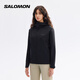 薩洛蒙（Salomon）女款 戶(hù)外運動(dòng)防潑水透氣外套軟殼茄克 OUTPEAK SOFTSHELL 深黑色 C26565 M