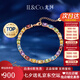 IL&CO尤珂「花彩綾」天然彩寶石手鏈女銀碧璽手串七夕情人節(jié)禮物送女友 【聚財(cái)納福】8克拉多色寶石手鏈