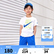 NIKE  3BRAND 耐克男女童純棉短袖T恤+短褲2件套裝夏季新款短袖套裝 奧海藍(lán)（1259） 150 /72 【建議身高140-152cm】