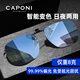 CAPONI偏光墨鏡夾片變色夜視眼鏡男女日夜兩用防眩光遠(yuǎn)光開(kāi)車駕駛專用