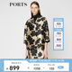 PORTS寶姿 女裝秋季新品雙排扣中長風(fēng)衣外套LA9T035GFQ045 黑色混色 XS (2)