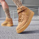 耐克（Nike）官方男鞋 AIR FORCE 1 空軍一號小麥色魔術貼高幫運動休閑鞋板鞋 DJ9158-200 42