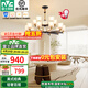雷士（NVC）吊燈客廳燈大氣美式現(xiàn)代簡約燈具套餐輕奢燈LED餐廳燈飾全屋書房 曙光15頭-帶防塵蓋吊燈 贈光源