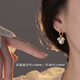 YIZUN. CHOMEL999銀郁金香珍珠耳環(huán)女2025新款輕奢小眾高級感爆款耳飾七夕禮物 999銀針郁金香珍珠耳環(huán)（兩只價(jià)）