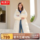 坦博爾羽絨服女甜美休閑中長(zhǎng)廓形收腰中長(zhǎng)外套TB233836 朝露米 165 