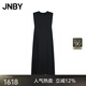 JNBY/江南布衣25夏新品連衣裙女無袖圓領(lǐng)H型寬松柔軟5P4G10500 409/黑藏青 S