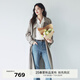 伊芙麗【經(jīng)典延續】薄荷曼波老錢(qián)風(fēng)結構感雙排扣長(cháng)款風(fēng)衣外套女新款 珍珠灰 S 80-120斤