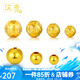 漢秀 黃金轉(zhuǎn)運珠 六字真言3D硬足金手鏈串珠男女 光面金珠子散珠 光珠直徑約5mm(金約0.2克)