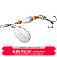 達億瓦（DAIWA）23新款SILVERCREEK銀溪飛旋 旋轉亮片路亞餌復合亮片 鱒魚餌 銀豆子 4克