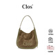 CLOSBlendtote托特包hobo包美拉德磨砂絨面單肩包斜挎包女包七夕禮物 苔蘚綠 中包