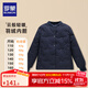 羅蒙兒童輕薄羽絨服2025冬季加厚內膽學(xué)生內穿保暖洋氣校園服飾神器 藏青羽絨上衣 140