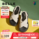 百麗（Belle）休閑舒適涼鞋女厚底增高休閑涼鞋B1850BL4 米色 36 (230mm)