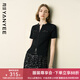 顏域黑色短袖針織開(kāi)衫女夏裝2025新款薄款顯瘦通勤氣質(zhì)小外套上衣 黑色 M