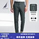 諾帝卡（NAUTICA）【單件直降】男裝春夏新款棉氨混紡親膚舒適休閑長褲男 PE4111石灰綠0BG 30