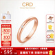 CRD克徠帝【現(xiàn)貨閃發(fā)】18K玫瑰金鉆石女戒求婚鉆石戒指情侶 【Q00803R】鉆石戒指約2分 16-20號指圈