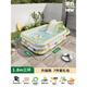 翎喏德國充氣游泳池兒童家用加厚寶寶大型充氣水池小孩家庭大人戲水池 夏日派對-1.8米三層加厚【防側(cè)a