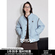 初語(yǔ)兩面穿燈芯絨立領(lǐng)棉服女新款冬季小個(gè)子寬松棉衣外套 霧霾藍 M