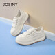 卓詩(shī)尼厚底小白鞋女爆款2026春新款百搭休閑板鞋時(shí)尚輕便運動(dòng)鞋米白色38