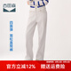 古田森直筒牛仔褲女闊腿寬松2025夏新款高腰垂感休閑長褲子1S3219 3219-1加長款 29