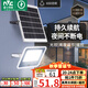 雷士（NVC）太陽(yáng)能戶(hù)外照明燈室外庭院燈路燈投光燈光控遙控402lm+約25m2