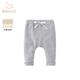 班喜迪嬰兒褲子冬裝新款小童加絨長(cháng)褲女寶寶大pp褲兒童保暖打底褲秋冬款 灰色加絨 80