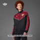 adidas曼聯(lián)足球休閑文化寬松夾克外套男裝夏季新款阿迪達(dá)斯JF0373   黑色/紅色   M