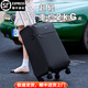 旅行大師2025新款超輕行李箱女牛津布大容量拉桿箱男出差箱包密碼登機箱子 黑色拉鏈 32英寸 箱體三邊之和超過了158cm