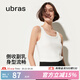 ubras簡(jiǎn)約細肩帶修身背心帶吊帶打底羅紋高彈柔軟透氣內搭 白色 M