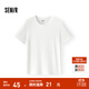 森馬（Semir）[陳都靈同款]短袖t恤女修身正肩圓領(lǐng)夏涼感抗菌顯瘦百搭純色上衣 白色調00311【圓領(lǐng)】25年升級款 XL /170/92A