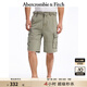 ABERCROMBIE & FITCH【復(fù)古工裝風(fēng)】男裝25夏新款baggy大口袋五分短褲KI128-5117 橄欖綠 34 W (180/86A)