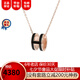 愛(ài)馬仕（HERMES）Hermes愛(ài)馬仕項(xiàng)鏈女 玫瑰金色鏈POP mini項(xiàng)鏈經(jīng)典H吊墜七夕節(jié)禮物 黑色