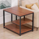 聚驪匯茶水柜家用移動(dòng)茶桌邊柜沙發(fā)邊幾置物柜茶幾小桌子陽(yáng)臺簡(jiǎn)易小茶臺 胡桃木色+黑架60*30*67cm無(wú)茶具