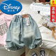 迪士尼（Disney）兒童春秋款褲子小童休閑褲男童韓版百搭水洗牛仔褲寶寶復古褲子潮 （春秋單褲） 100