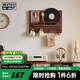家逸（JIAYI）電表箱裝飾畫實(shí)木掛衣架電閘箱掛畫遮擋電閘盒壁掛進(jìn)門入戶畫 橫款-胡桃色