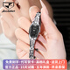 金仕盾（JIN SHI DUN）瑞士認證品牌手表女進(jìn)口機芯時(shí)尚鎢鋼表防水女表玫瑰金女式手鏈表 金仕盾-6531-鎢鋼本黑色