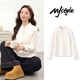 MJ STYLE半開領(lǐng)抓絨衛(wèi)衣女2025年冬季新款雙面搖粒絨防風(fēng)保暖休閑兩穿上衣