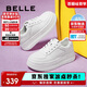 百麗簡約大方小白鞋2025夏新女百搭板鞋B2597BM5 白色 36
