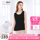 美標(biāo)商場(chǎng)同款女100%桑蠶絲背心春夏真絲打底可外穿雙面修身顯瘦基礎(chǔ)秋 黑色 XL (170/92A)